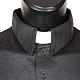 Dark grey Clergy polo shirt lisle thread s2