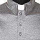 STOCK Light Grey Clergy polo shirt lisle thread s4