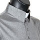 STOCK Light Grey Clergy polo shirt lisle thread s5