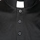 Clergy polo shirt short sleeves black lisle thread s3