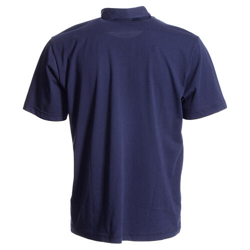 Clergyman polo shirt in navy blue, 100% cotton Cococler 4
