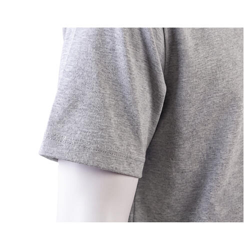 Clergyman polo shirt in grey, 100% cotton Cococler 5