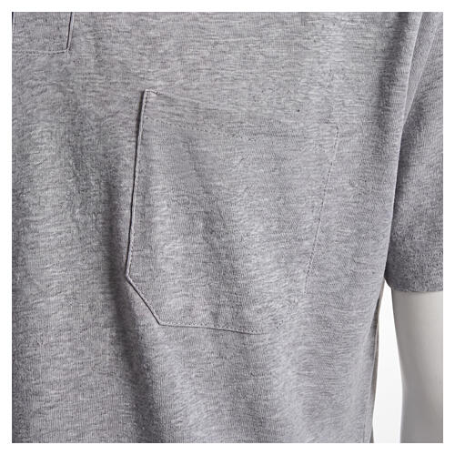 Clergyman polo shirt in grey, 100% cotton Cococler 6