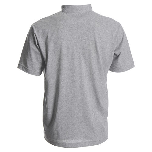 Clergyman polo shirt in grey, 100% cotton Cococler 7