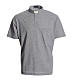 Clergyman polo shirt in grey, 100% cotton Cococler s1