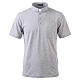 Polo camiseta clergy gris 100% algodón Cococler s1