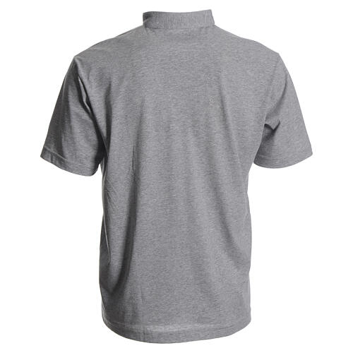 Polo clergy gris 100% coton Cococler 4