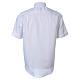 STOCK Collarhemd mit Kurzarm aus Popeline in der Farbe Weiß s2