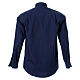 STOCK Clergyman shirt, long sleeves, blue poplin s2