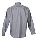 Collarhemd mit Langarm aus leicht zu bügelnden Baumwoll-Polyester-Mischgewebe mit Diagonalmuster in der Farbe Grau Cococler s7