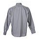 Clerical shirt Long sleeves easy-iron mixed cotton Grey s2
