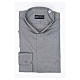 Clerical shirt Long sleeves easy-iron mixed cotton Grey s3