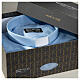 Collarhemd mit Langarm aus leicht zu bügelnden Baumwoll-Polyester-Mischgewebe mit Diagonalmuster in der Farbe Hellblau Cococler s5