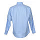Koszula kapłańska długi rękaw błękitna bawełniana Cococler s2