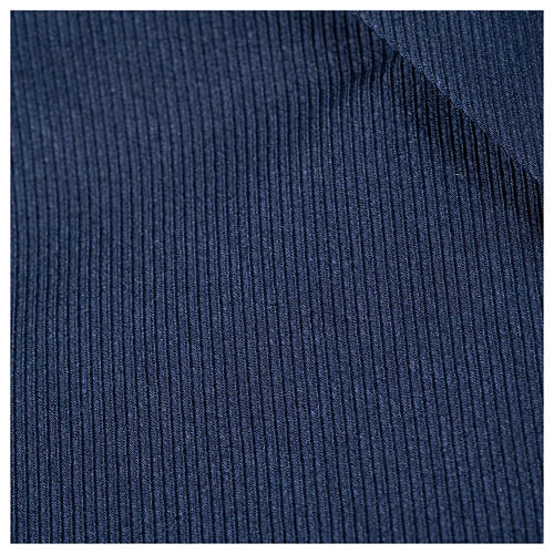 Camisa clergy M/L passo fácil sarja misto algodão azul escuro Cococler 4
