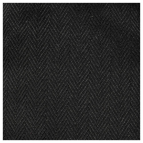 Collarhemd mit Langarm aus leicht zu bügelnden Baumwoll-Polyester-Mischgewebe mit Fischgrätenmuster in der Farbe Schwarz Cococler 4