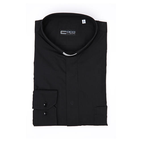 Big and Tall Short Sleeve Clergy Shirts to Size 24 Neck in Black, White,  and Purple