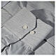 Collarhemd mit Langarm aus leicht zu bügelnden Baumwoll-Polyester-Mischgewebe mit Fischgrätenmuster in der Farbe Grau Cococler s5
