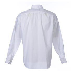 Camicia clergy M. Lunga tinta unita Misto cotone Bianco Cococler