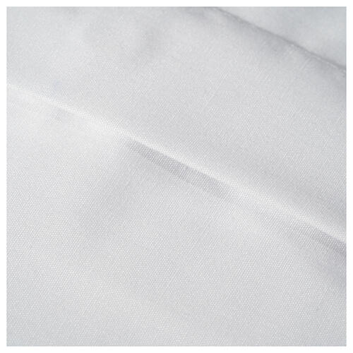 Camisa clergy M/L uma cor misto algodão branco Cococler 4