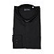 Collarhemd mit Langarm aus Baumwoll-Polyester-Mischgewebe in der Farbe Schwarz Cococler s3