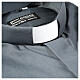 Camisa clergy sacerdote manga larga mixto algodón gris oscuro Cococler s2
