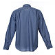 Collarhemd mit Langarm aus Baumwoll-Polyester-Mischgewebe einfarbig Jeansblau Cococler s2