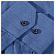 Camicia clergy M. Lunga Filo a Filo Misto cotone Blu Cococler s4