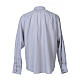 Clergy shirt long sleeves fil-à-fil mixed cotton Light Grey Cococler s2