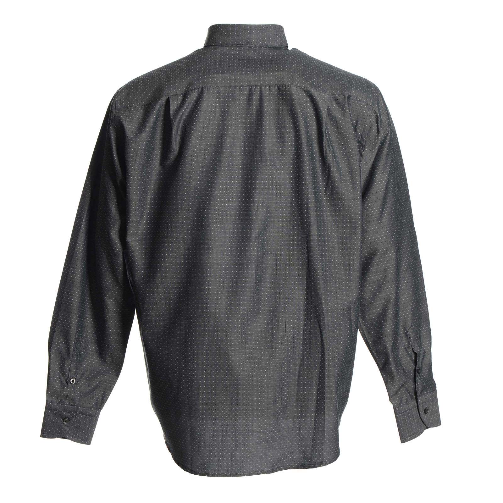 Priest Long Sleeve Shirt in grey polyester cotton | online sales on ...