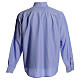 Koszula kapłańska bawełna poliester błękitna Cococler s2
