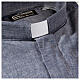 Camicia clergy lino cotone blu Cococler s2
