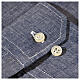 Camicia clergy lino cotone blu Cococler s4