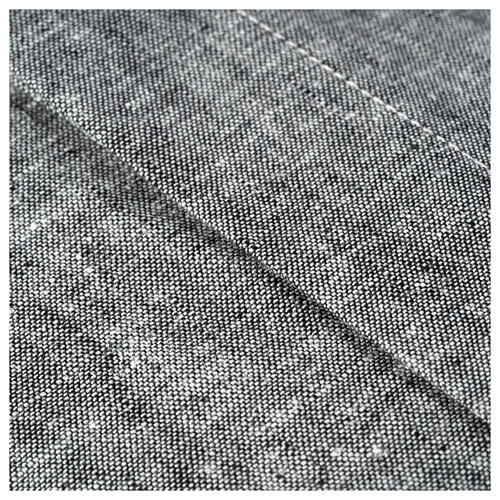 Camicia clergy lino cotone grigio Cococler 4