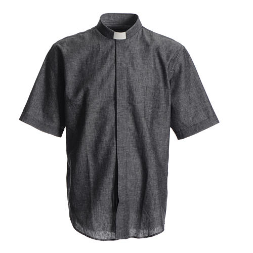 Thistle Knotted Collar Shirt - Luxury Grey