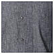 Camicia clergy lino cotone grigio manica lunga Cococler s4
