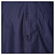 Blue short sleeves clergy shirt, cotton and polyester Cococler s3