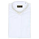 Collarhemd mit Langarm bügelleicht feine diagonale Struktur des Baumwollmischgewebe in der Farbe Weiß Cococler s5
