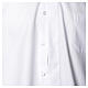 Camisa clergy sacerdote Manga Larga Planchado Fácil diagonal mixto algodón blanco Cococler s4