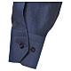 Collarhemd aus Baumwoll-Polyester-Mischgewebe in der Farbe Blau mit Langarm Cococler s3