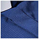 Koszula kapłańska jacquard niebieski długi rękaw Cococler s4