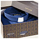 Long sleeve tab collar shirt, blue jacquard Cococler s9