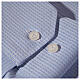 Collarhemd aus Jacquardstoff in der Farbe Himmelblau mit Langarm Cococler s5