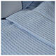 Camisa sacerdote jacquard azul manga longa Cococler s6