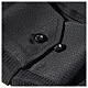 Collarhemd aus Jacquardstoff in der Farbe Schwarz mit Langarm Cococler s6