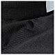 Long sleeve clerical shirt, black jacquard Cococler s4