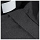 Koszula kapłańska jacquard czarny długi rękaw Cococler s2