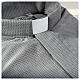 Camisa clergy sacerdote jacquard gris manga larga Cococler s2