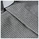Camicia clergy jacquard grigio manica lunga Cococler s5
