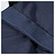 Camicia clergy tinta unita e diagonale blu manica lunga Cococler s4